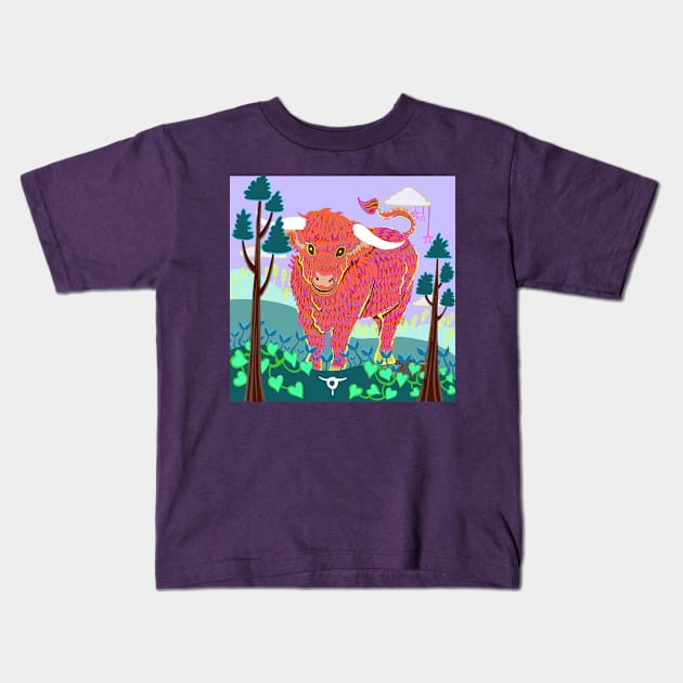 Taurus Kids T-Shirt by Les Gentils